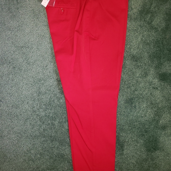 Talbots Pants & Jumpsuits Nwt Talbots Red Cotton Blend Straight Leg Pants Poshmark